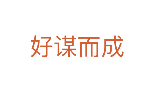 好谋而成