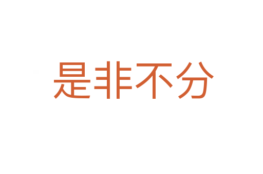 是非不分