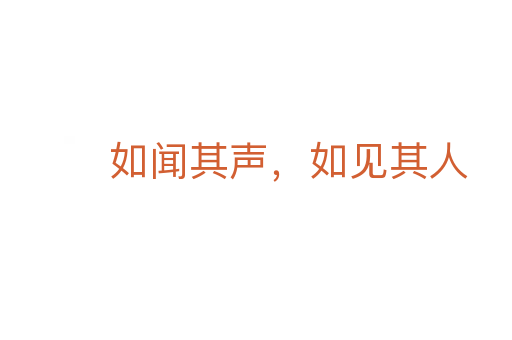 如闻其声,如见其人