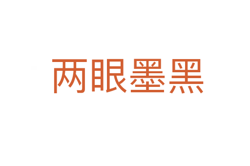 两眼墨黑