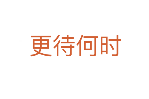 更待何时