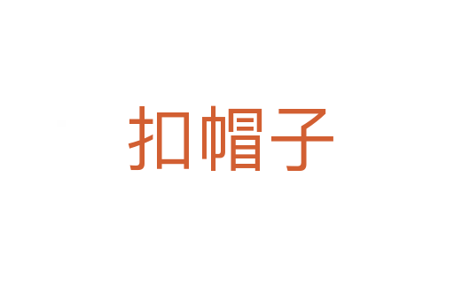 扣帽子