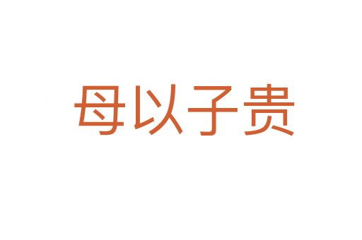 母以子贵