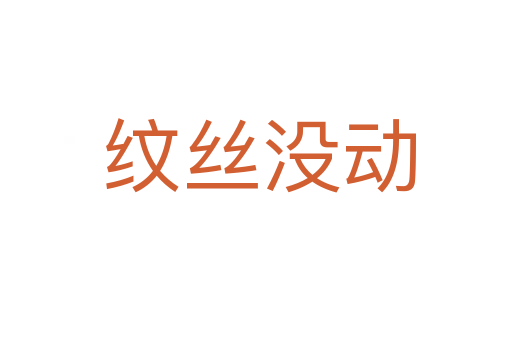纹丝没动