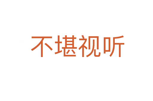 不堪视听
