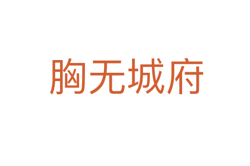 胸无城府