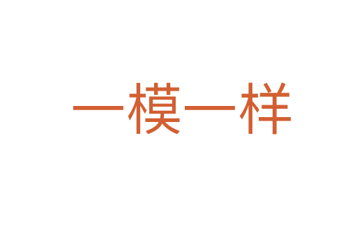 一模一样