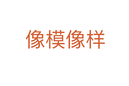 像模像样