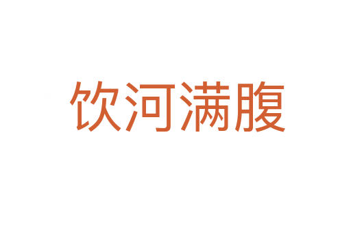 饮河满腹