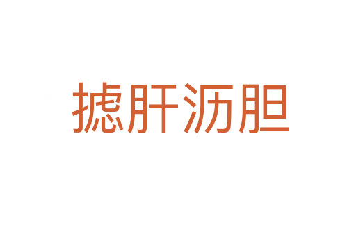 摅肝沥胆