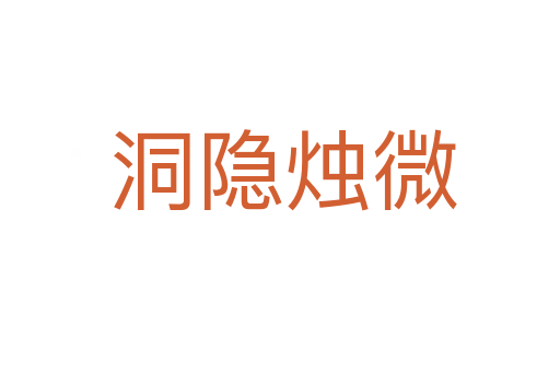 洞隐烛微
