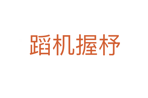 蹈机握杼