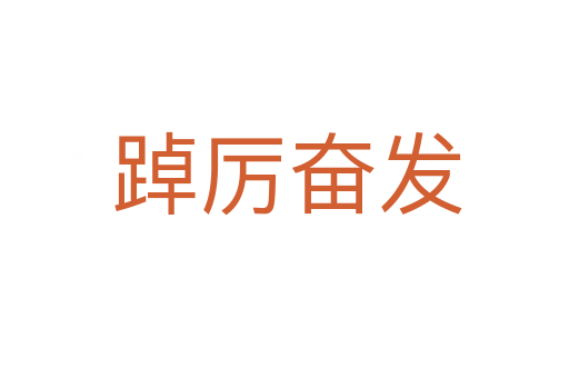 踔厉奋发
