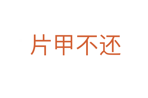 片甲不还