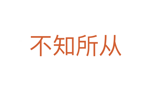不知所从