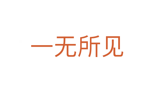 一无所见