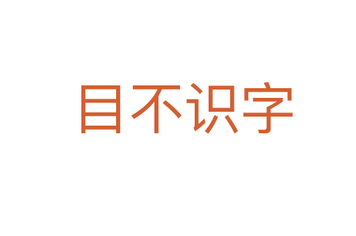 目不识字