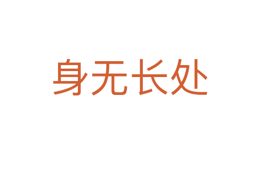 身无长处