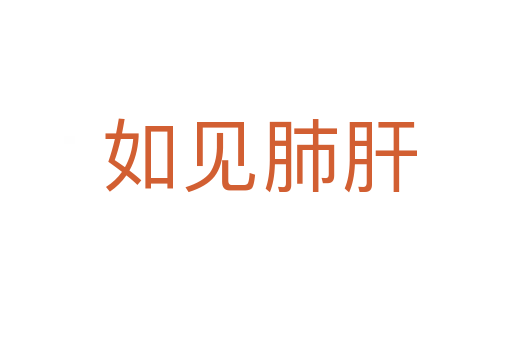 如见肺肝