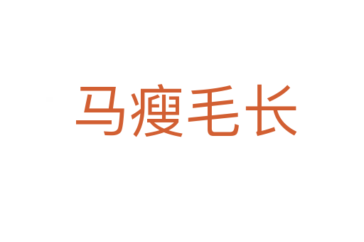 马瘦毛长