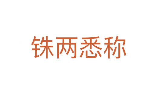 铢两悉称