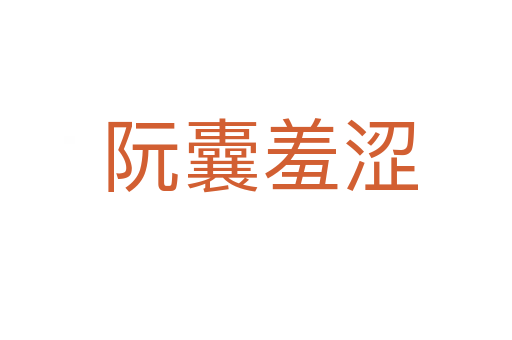 阮囊羞涩