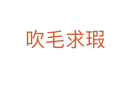 吹毛求瑕