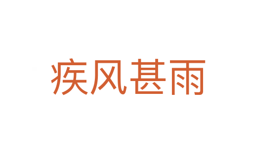 疾风甚雨