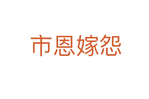 市恩嫁怨