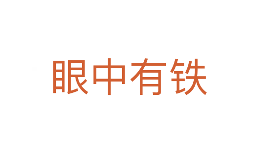 眼中有铁