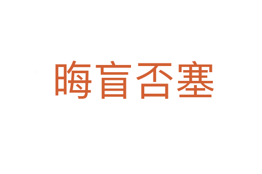 晦盲否塞