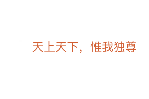 天上天下,惟我独尊