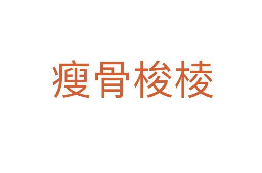 瘦骨梭棱