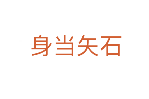 身当矢石