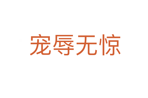 宠辱无惊