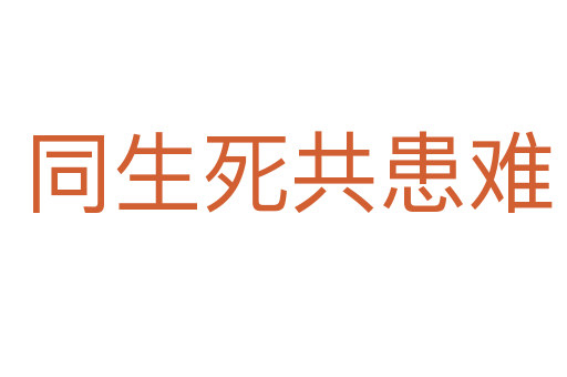 同生死共患难