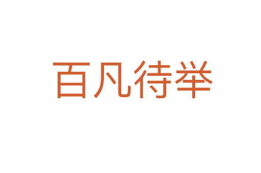 百凡待举