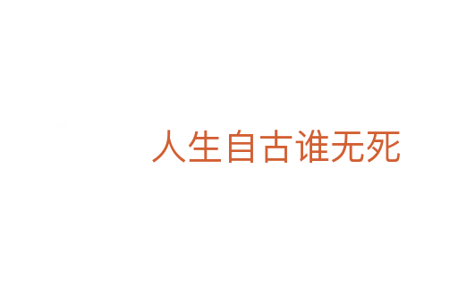 人生自古谁无死