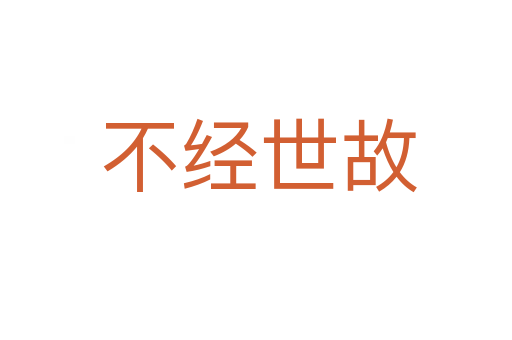 不经世故