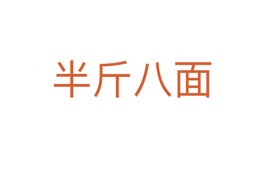 半斤八面