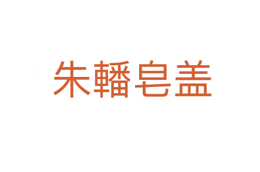 朱轓皂盖