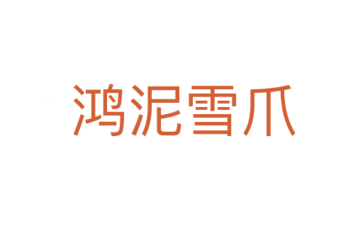 鸿泥雪爪