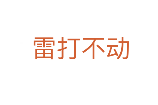 雷打不动