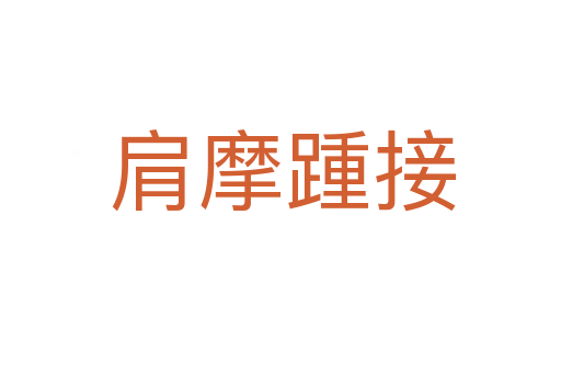 肩摩踵接