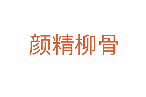 颜精柳骨