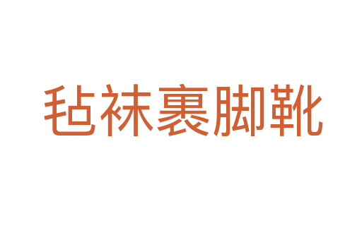 毡袜裹脚靴