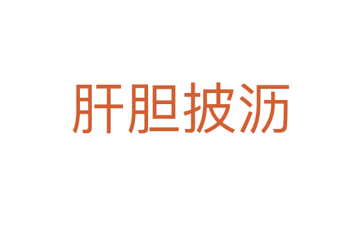 肝胆披沥