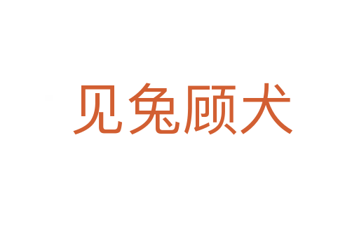 见兔顾犬