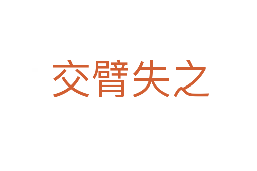 交臂失之