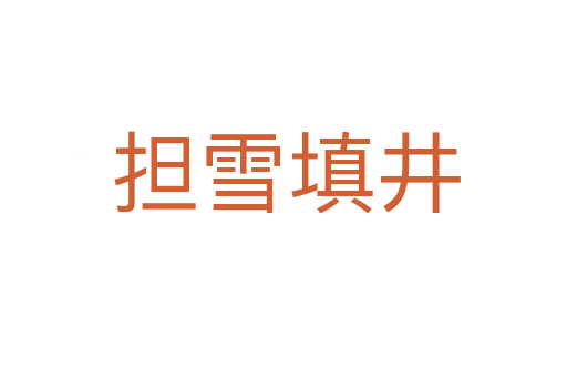 担雪填井